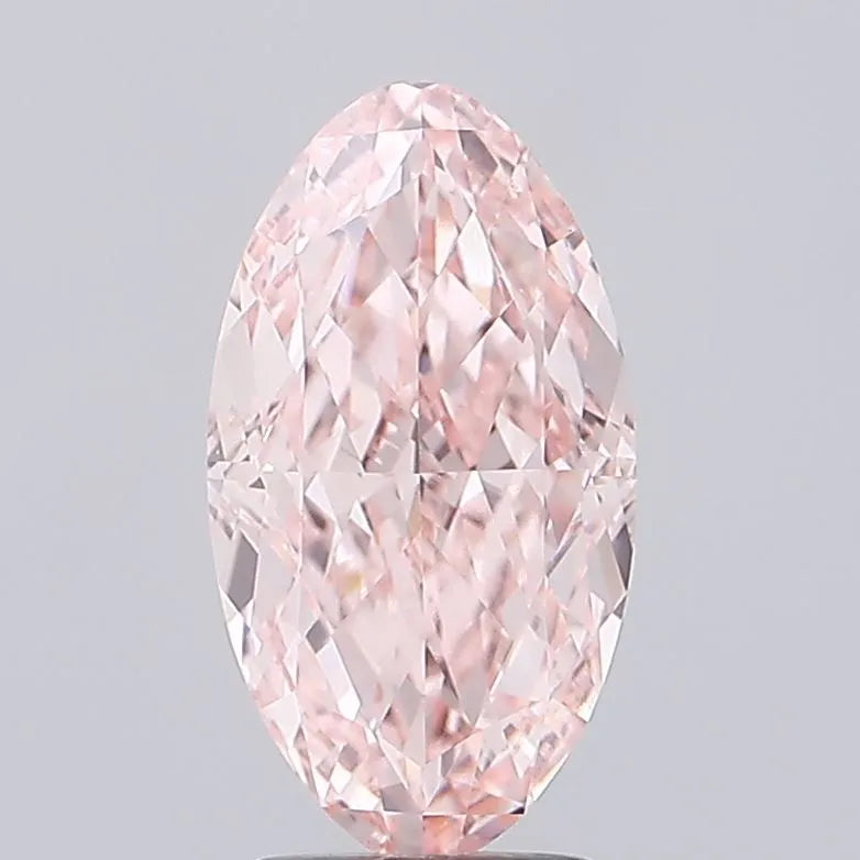 4.03ct Oval Lab Grown Diamond (Colour Fancy Intense Pink, Clarity VVS2, IGI Certified)