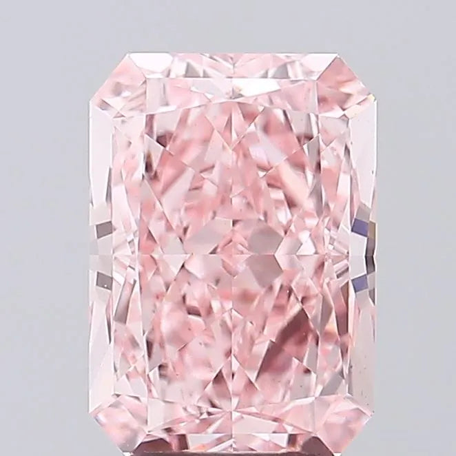 4.05ct Radiant Lab Grown Diamond (Colour Fancy Vivid Pink, Clarity VVS2, IGI Certified)