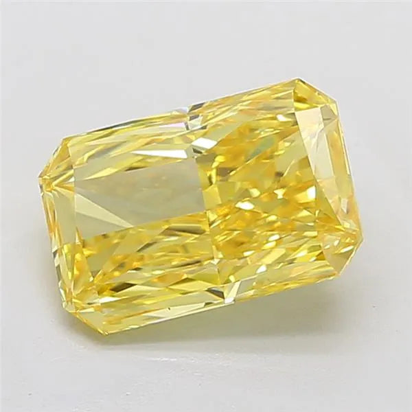 4.09ct Radiant Lab Grown Diamond (Colour Fancy Vivid Yellow, Clarity VVS2, IGI Certified)
