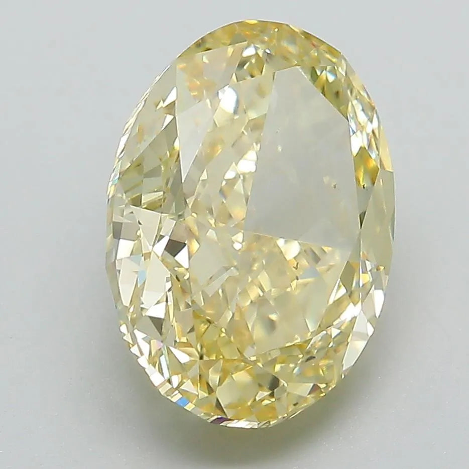 4.77ct Oval Lab Grown Diamond (Colour Fancy Intense Yellow, Clarity VVS2, IGI Certified)
