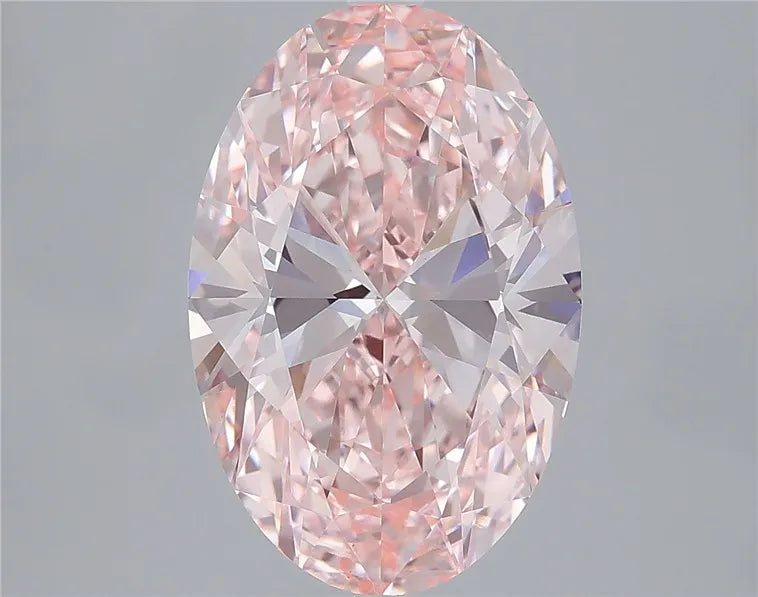 5.00ct Oval Lab Grown Diamond (Colour Fancy Vivid Pink, Clarity VS1, IGI Certified)