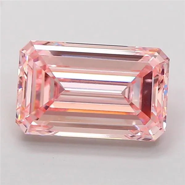 5.02ct Emerald Lab Grown Diamond (Colour Fancy Intense Pink, Clarity VVS2, IGI Certified)
