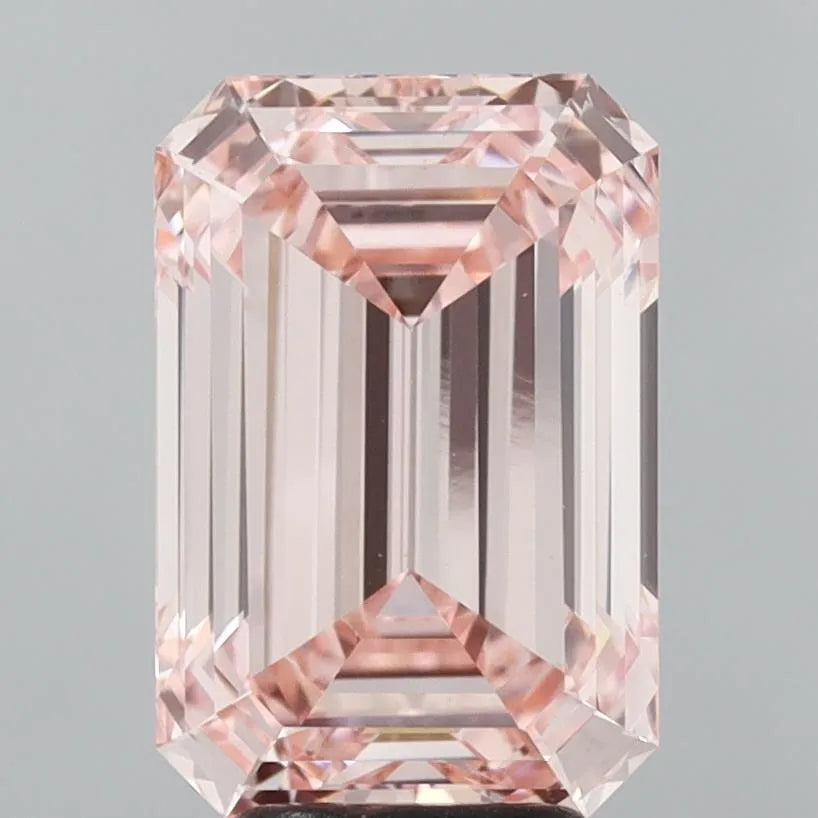 5.04ct Emerald Lab Grown Diamond (Colour Fancy Vivid Pink, Clarity VS1, IGI Certified)