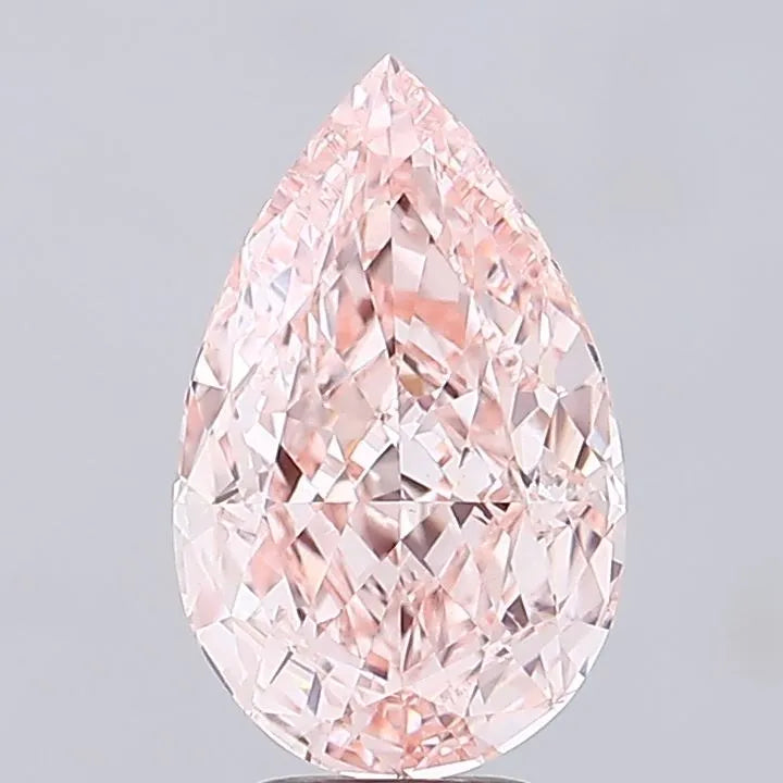 5.20ct Pear Lab Grown Diamond (Colour Fancy Intense Pink, Clarity VS1, IGI Certified)