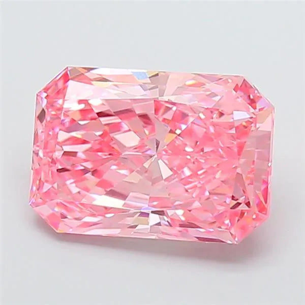 5.23ct Radiant Lab Grown Diamond (Colour Fancy Vivid Pink, Clarity VS1, IGI Certified)