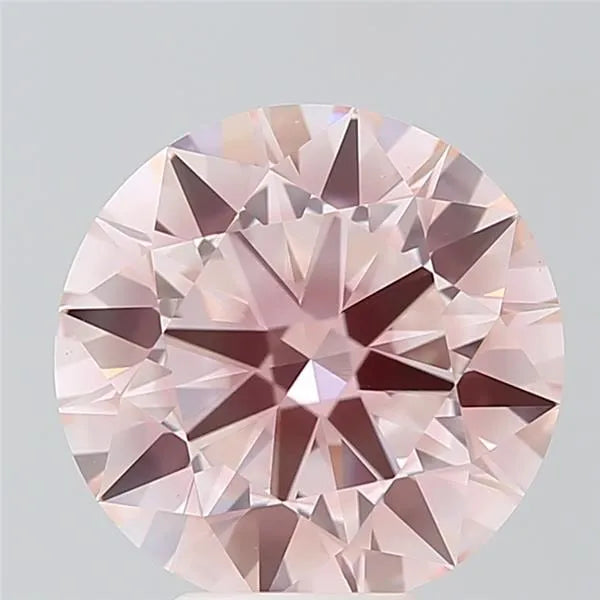 5.51ct Round Lab Grown Diamond (Colour Fancy Pink, Clarity VS1, Cut ID, IGI Certified)