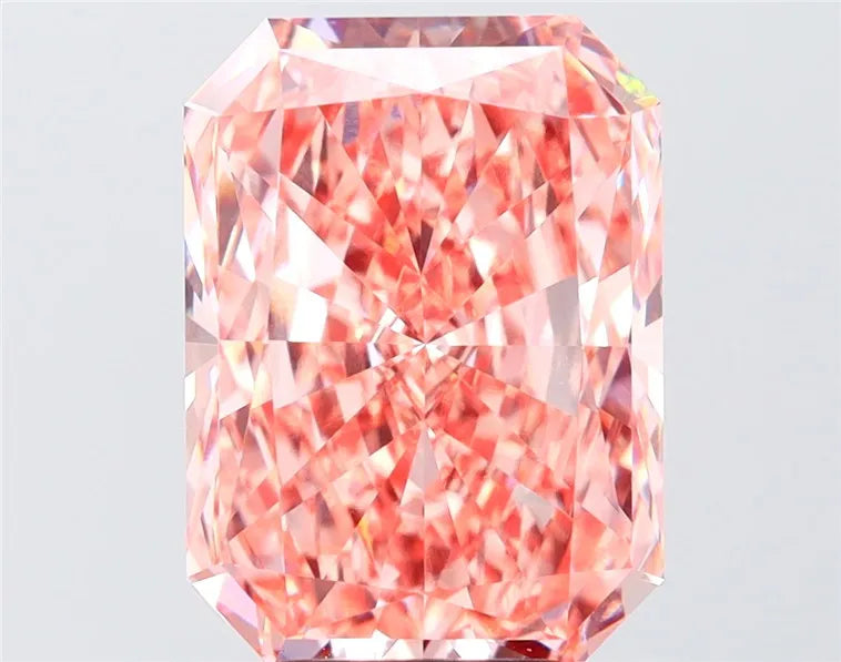 6.00ct Radiant Lab Grown Diamond (Colour Fancy Vivid Pink, Clarity VVS2, IGI Certified)