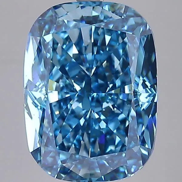 8.04ct Cushion modified Lab Grown Diamond (Colour Fancy Vivid Blue, Clarity VS1, IGI Certified)