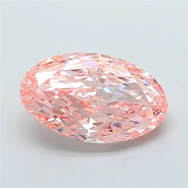 8.30ct Oval Lab Grown Diamond (Colour Fancy Vivid Pink, Clarity VS2, IGI Certified)