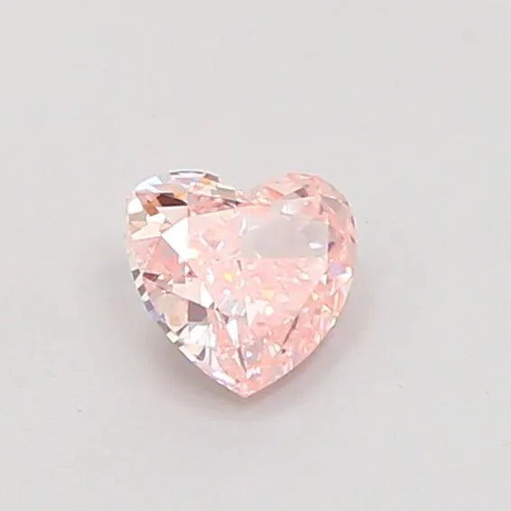 0.30ct Heart Lab Grown Diamond (Colour Fancy Intense Pink, Clarity VVS2, IGI Certified)