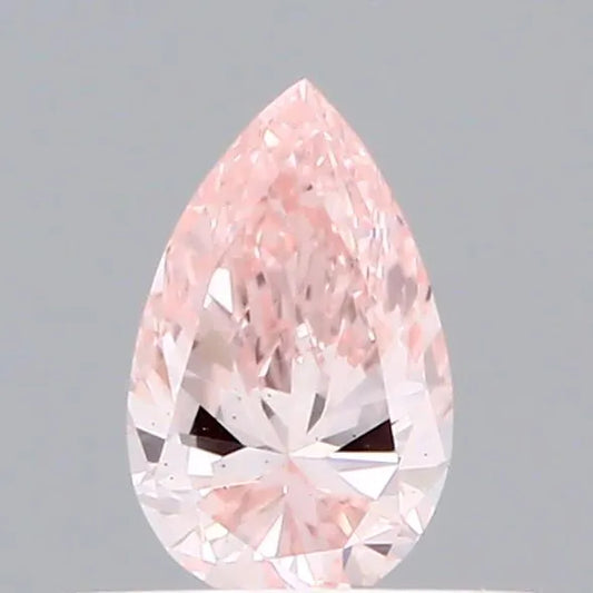 0.30ct Pear Lab Grown Diamond (Colour Fancy Intense Pink, Clarity VS2, IGI Certified)