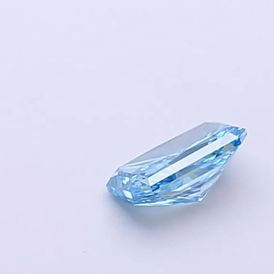 0.32ct Radiant Lab Grown Diamond (Colour Fancy Vivid Blue, Clarity VS1, IGI Certified)