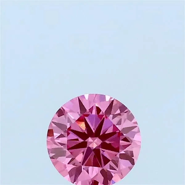 0.32ct Round Lab Grown Diamond (Colour Fancy Vivid Pink, Clarity VS2, Cut VG, IGI Certified)