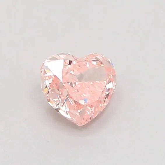 0.33ct Heart Lab Grown Diamond (Colour Fancy Intense Brownish Pink, Clarity VS1, IGI Certified)