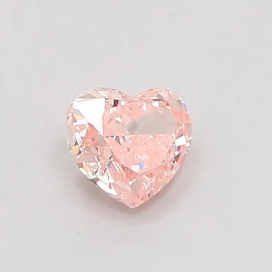 0.33ct Heart Lab Grown Diamond (Colour Fancy Intense Brownish Pink, Clarity VS1, IGI Certified)