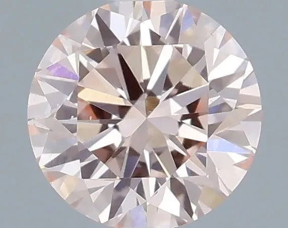 0.33ct Round Lab Grown Diamond (Colour Fancy Pink, Clarity VS2, Cut EX, IGI Certified)
