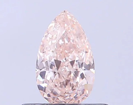 0.36ct Pear Lab Grown Diamond (Colour Fancy Brownish Pink, Clarity VS1, IGI Certified)