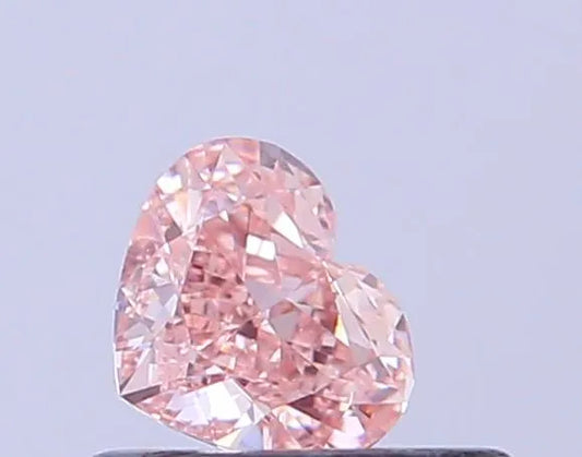 0.37ct Heart Lab Grown Diamond (Colour Fancy Intense Pink, Clarity VS1, IGI Certified)