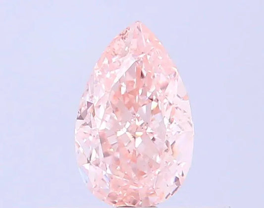 0.38ct Pear Lab Grown Diamond (Colour Fancy Light Brownish Pink, Clarity VS2, IGI Certified)