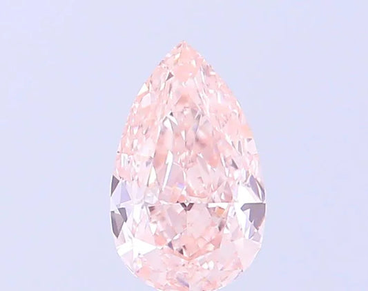 0.38ct Pear Lab Grown Diamond (Colour Fancy Light Pinkish Brown, Clarity VS2, IGI Certified)