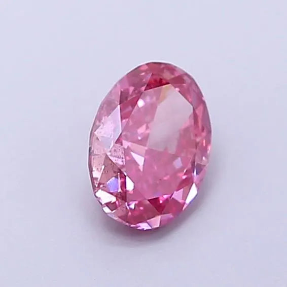 0.39ct Oval Lab Grown Diamond (Colour Fancy Vivid Pink, Clarity SI2, IGI Certified)