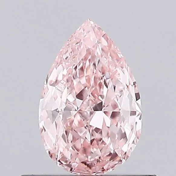 0.41ct Pear Lab Grown Diamond (Colour Fancy Intense Pink, Clarity VS2, IGI Certified)