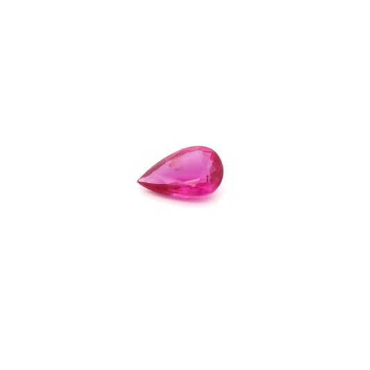 0.41ct Pear Natural Ruby (Colour Red, Clarity Slightly Included, Cut Faceted)