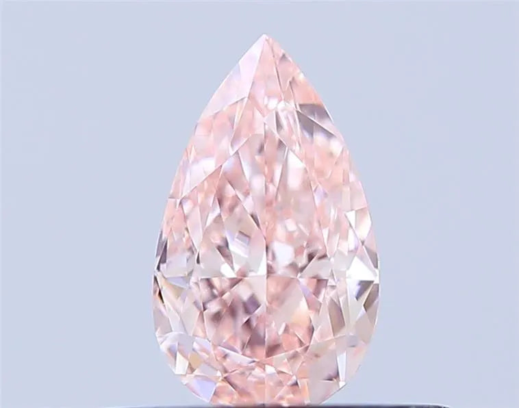 0.43ct Pear Lab Grown Diamond (Colour Fancy Intense Pink, Clarity VVS2, IGI Certified)