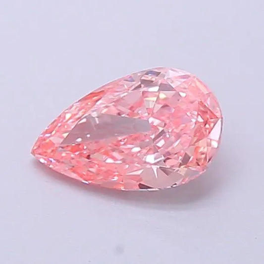 0.46ct Pear Lab Grown Diamond (Colour Fancy Vivid Pink, Clarity VVS2, IGI Certified)