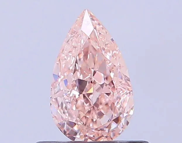 0.47ct Pear Lab Grown Diamond (Colour Fancy Intense Pink, Clarity VVS2, IGI Certified)