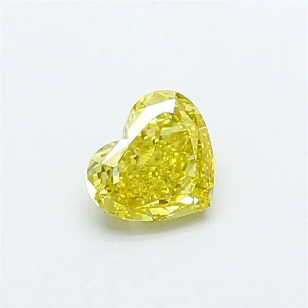 0.50ct Heart Lab Grown Diamond (Colour Fancy Intense Yellow, Clarity VVS2, IGI Certified)