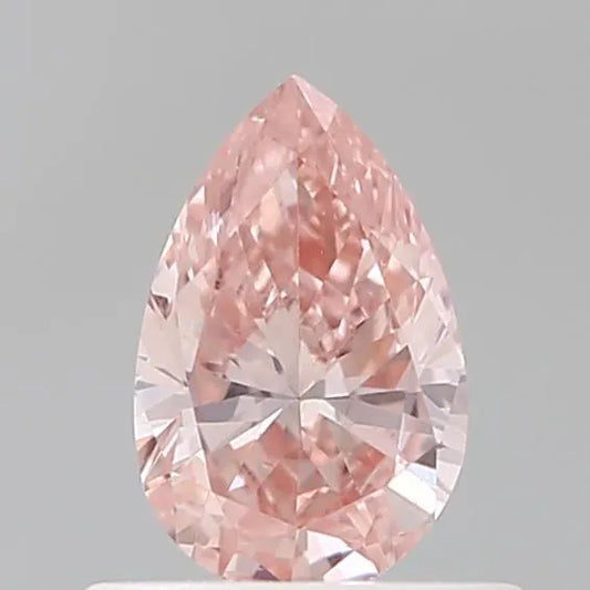 0.50ct Pear Lab Grown Diamond (Colour Fancy Intense Pink, Clarity VS1, IGI Certified)