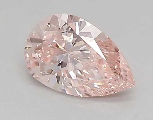 0.52ct Pear Lab Grown Diamond (Colour Fancy Vivid Pink, Clarity VS1, IGI Certified)