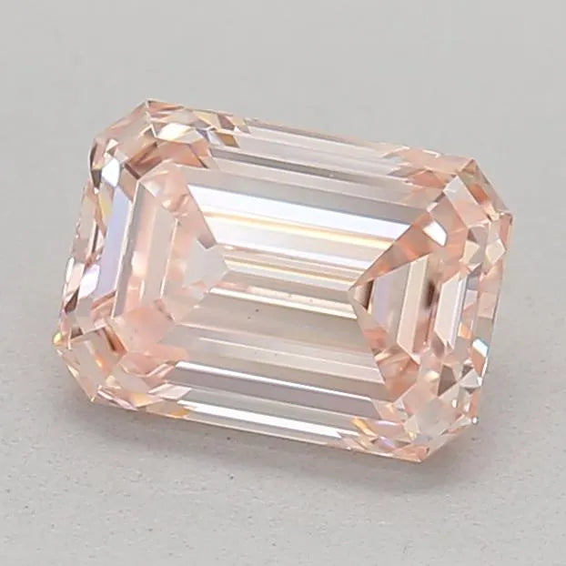 0.53ct Emerald Lab Grown Diamond (Colour Fancy Intense Pink, Clarity VS2, IGI Certified)
