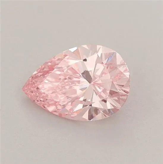 0.53ct Pear Lab Grown Diamond (Colour Fancy Vivid Pink, Clarity VS1, IGI Certified)