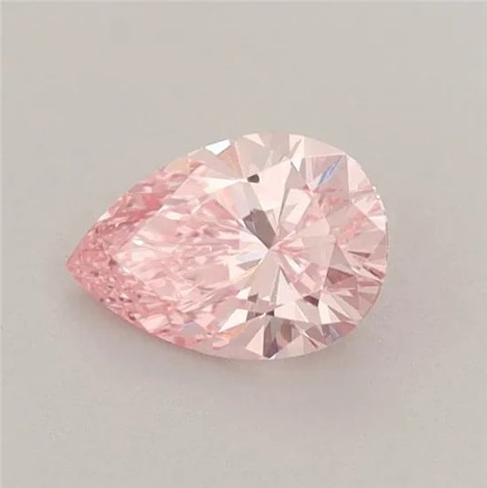 0.53ct Pear Lab Grown Diamond (Colour Fancy Vivid Pink, Clarity VS1, IGI Certified)