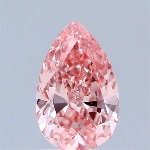 0.57ct Pear Lab Grown Diamond (Colour Fancy Vivid Pink, Clarity VS2, IGI Certified)