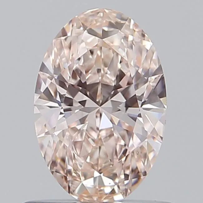 0.59ct Oval Lab Grown Diamond (Colour Fancy Pink, Clarity VVS1, IGI Certified)