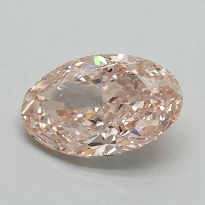 0.74ct Oval Lab Grown Diamond (Colour Fancy Intense Pink, Clarity VVS2, IGI Certified)