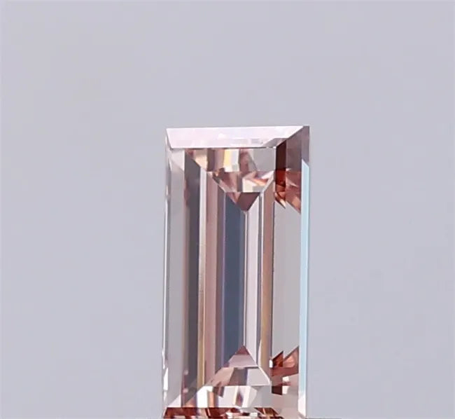 0.81ct Baguette Lab Grown Diamond (Colour Fancy Light Brown Pink, Clarity VVS1, IGI Certified)
