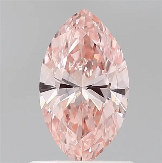 0.84ct Marquise Lab Grown Diamond (Colour Fancy Vivid Pink, Clarity VS2, IGI Certified)