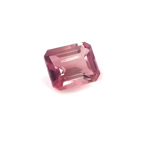 0.92ct Emerald Natural Tourmaline (Colour Pink, Clarity Slightly Included, Cut Faceted)