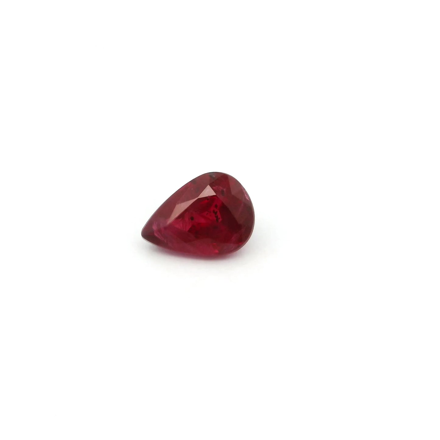 0.92ct Pear Natural Ruby (Colour Red, Clarity Slightly Included, Cut Faceted)