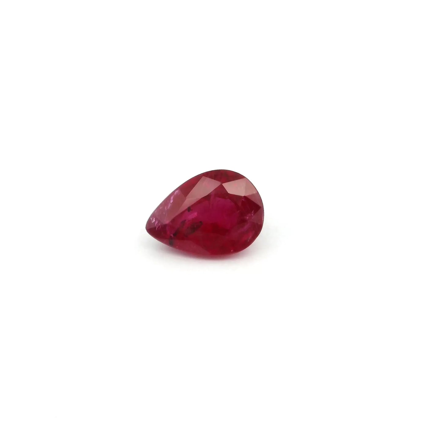 0.93ct Pear Natural Ruby (Colour Red, Clarity Slightly Included, Cut Faceted)