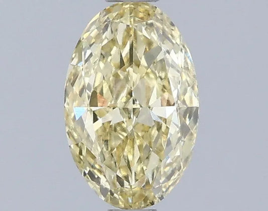 1.00ct Oval Lab Grown Diamond (Colour Fancy Yellow, Clarity VS2, IGI Certified)