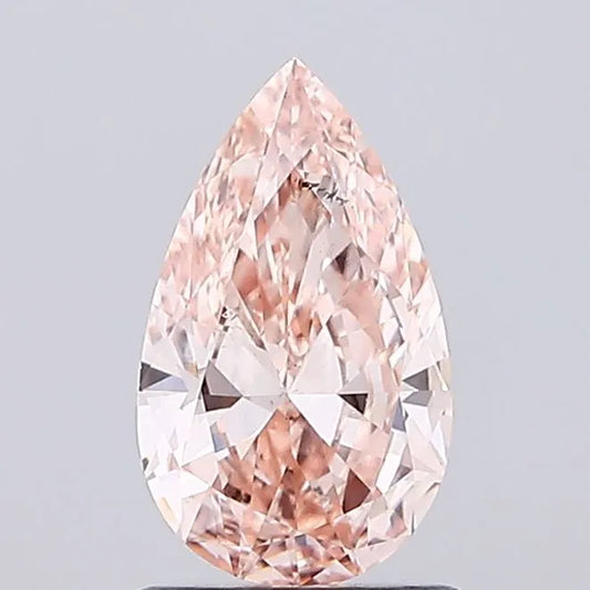 1.00ct Pear Lab Grown Diamond (Colour Fancy Brown Pink, Clarity SI1, IGI Certified)