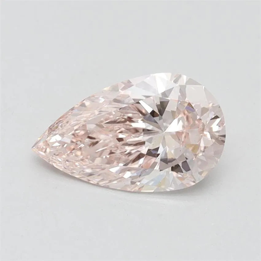 1.00ct Pear Lab Grown Diamond (Colour Fancy Intense Pink, Clarity VS2, IGI Certified)
