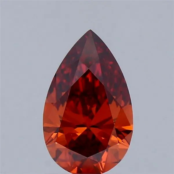 1.00ct Pear Lab Grown Diamond (Colour Fancy Orange, Clarity VVS2, IGI Certified)