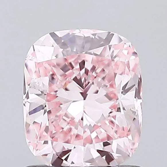 1.01ct Cushion modified Lab Grown Diamond (Colour Fancy Vivid Pink, Clarity VS1, IGI Certified)