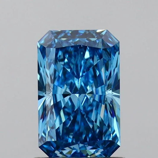 1.01ct Radiant Lab Grown Diamond (Colour Fancy Vivid Blue, Clarity VS2, IGI Certified)